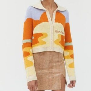 House of Sunny Day Tripper Vol 2 Cardi Sweater Knit Cardigan Womens Size 4